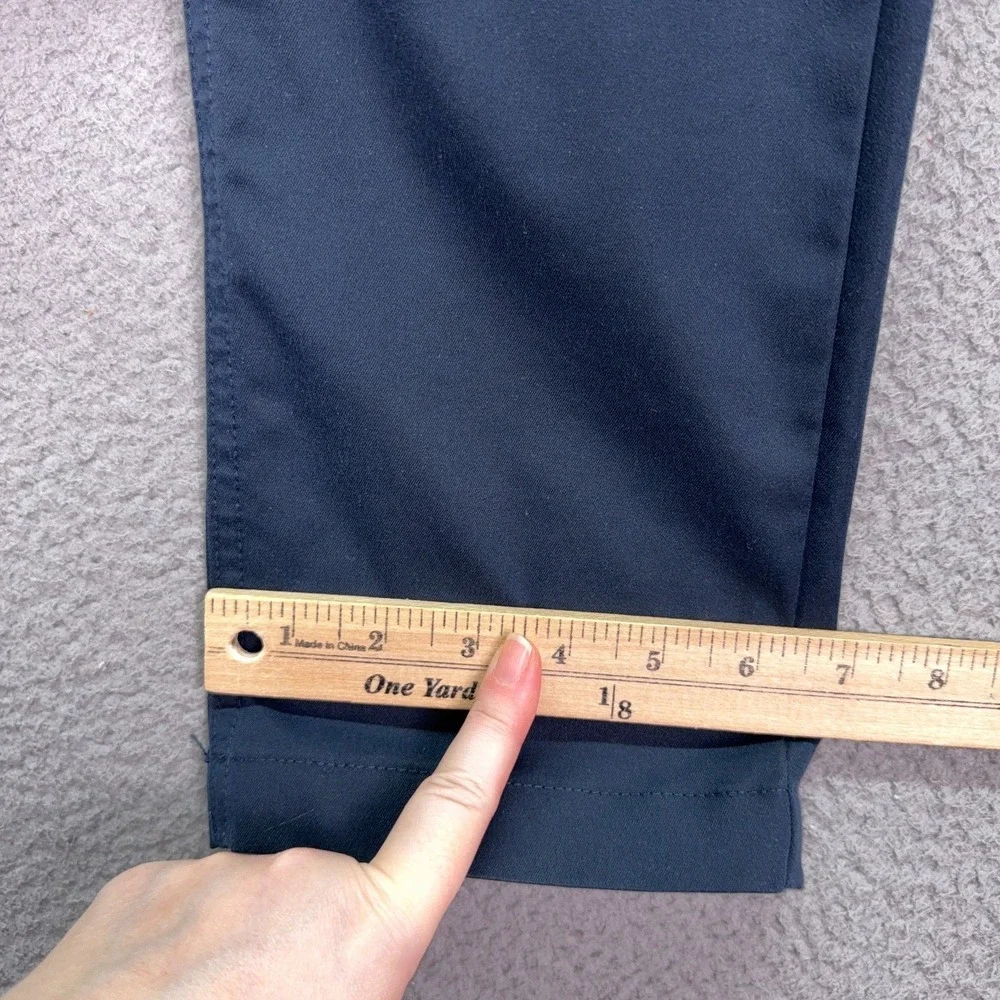 Proof Pants Mens 31 Navy Blue Performance Slim Chino Golf Office Business Work
